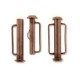 Metal magnetic slide clasp 21,5mm Copper